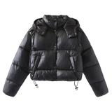 Zara™ - Glansig Dunjacka Svart