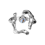 Krokad Silver Ring med diamant