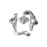 Krokad Silver Ring med diamant